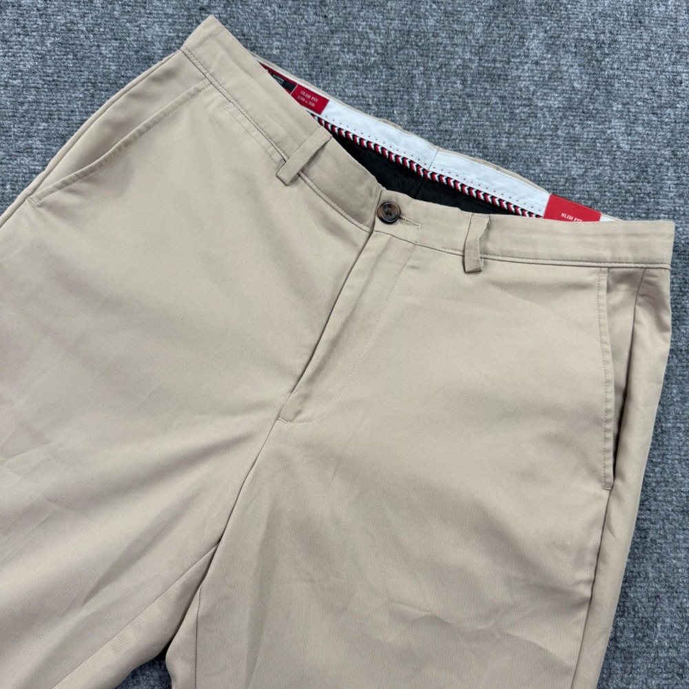 Johnston & Murphy‎ XC4 Pants 33x32 Khaki Slim Fit Extreme Comfort NWT Mens